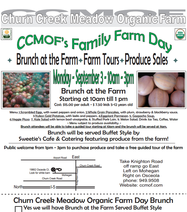 Churn Creek Meadow Organic Farm Event