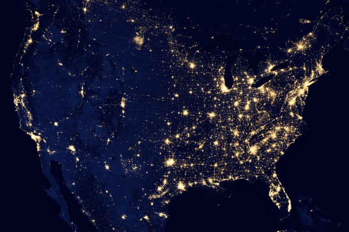 Earth at night courtesy of NASA