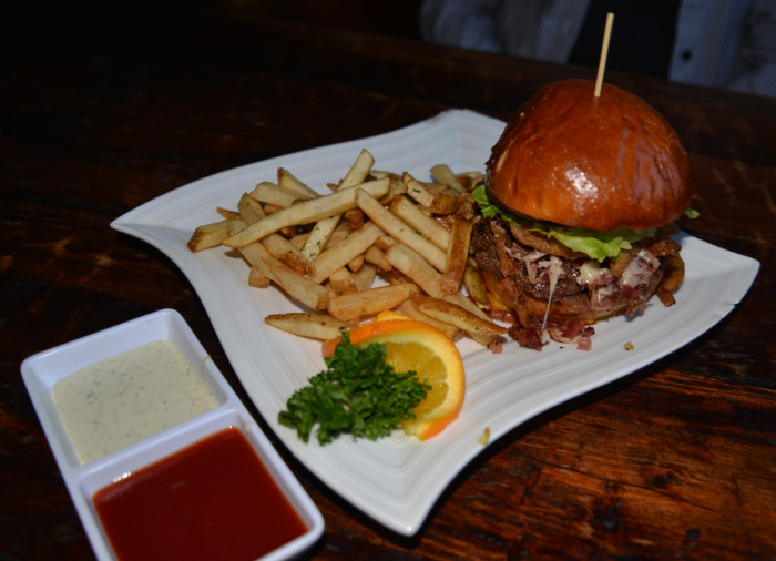 Yaks bacon overload burger